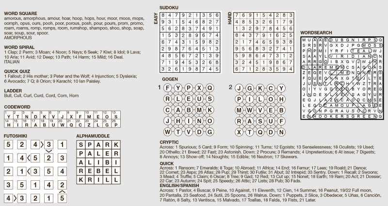 Puzzle Solutions Edition 1884