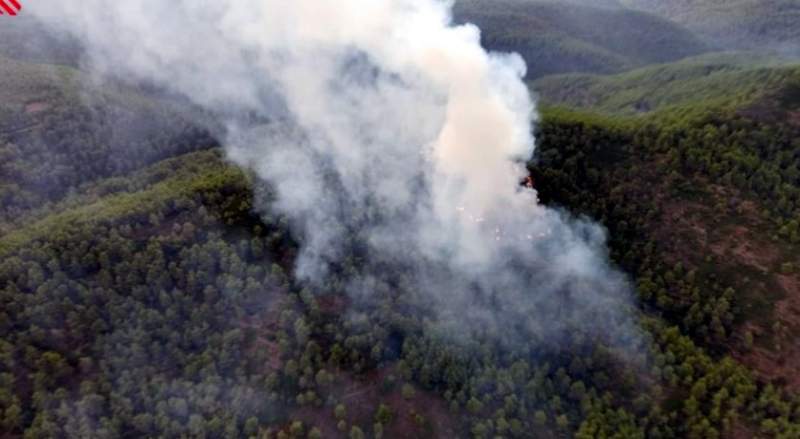 At least four forest fires still active in Valencian Community