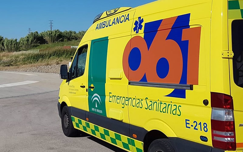 Image of Andalucian emergency services ambulance.