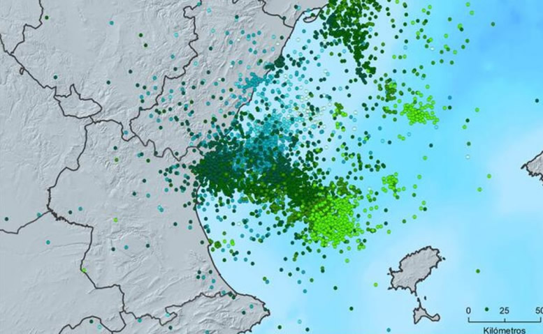 More than 7,000 lightning discharges hit Valencian coast on Monday, August 30