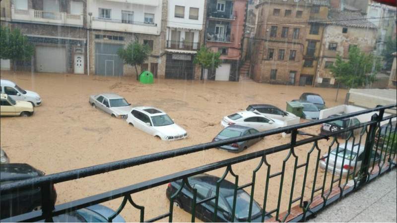Valencia in Spain hit by intense rain and floods