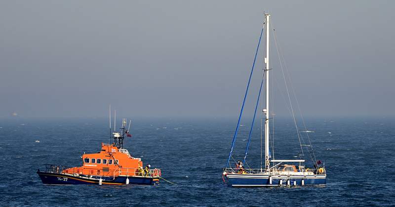 Rescuers save one person aboard 60ft yacht in Hartlepool