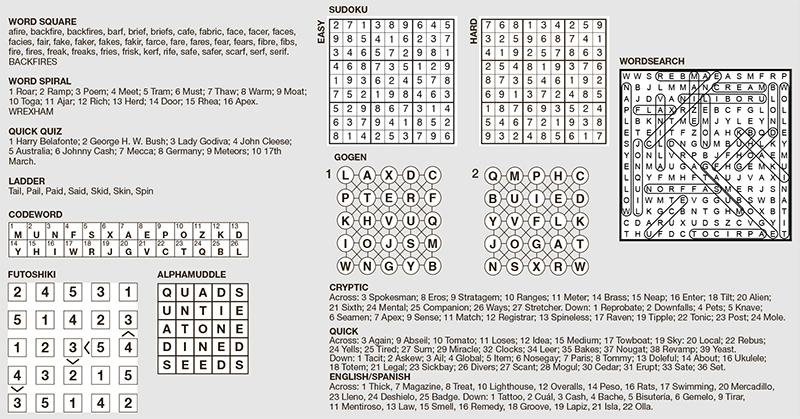 Puzzle Solutions Edition 1887