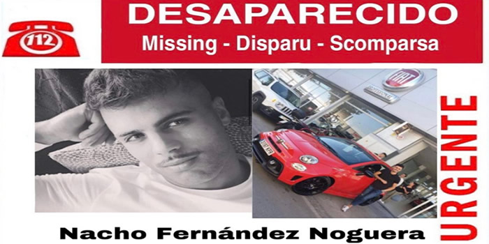 Search continues for 23-year-old Nacho missing from Alhendin in Granada province