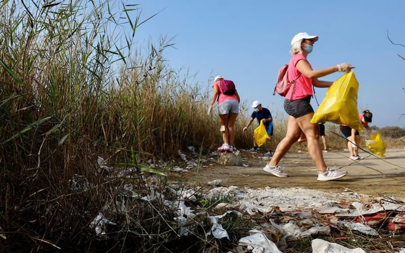 Participants in the Green Run collected more than 700 kilos of rubbish from the Guadalmar beach