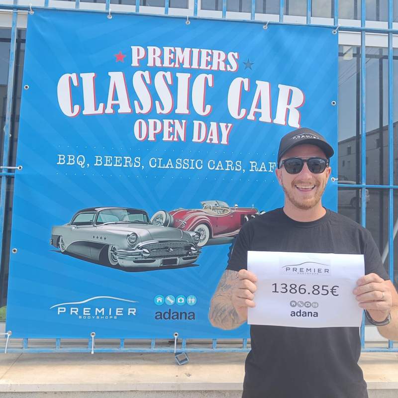 Classic car event raised €1,386.65 Credit: ADANA