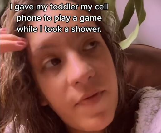 Mum mortified after toddler broadcasts her in the shower