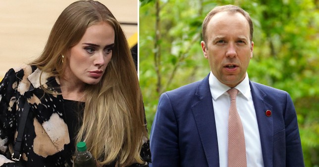 Adele brands Matt Hancock a 'dirty sod' over affair scandal