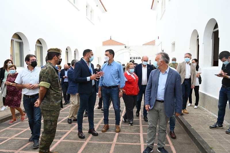 Pedro Sanchez announces 206 million euros in Government aid for La Palma