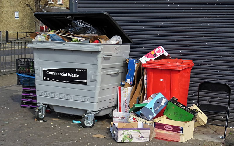 Bin collections cancelled across the UK