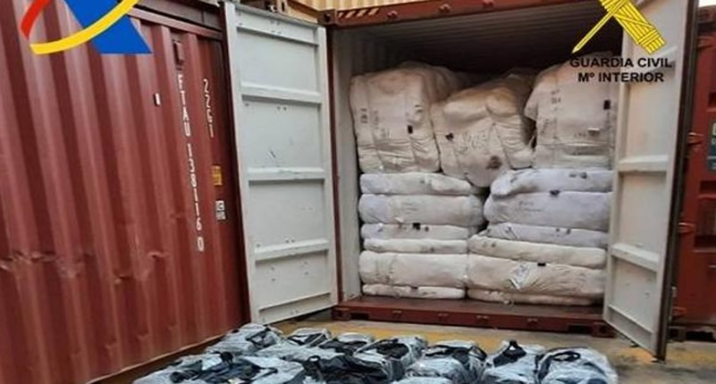 Second-largest haul of cocaine seized this year in Valencia port