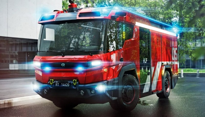 World's first 100 per cent electric fire engine showcased in Madrid