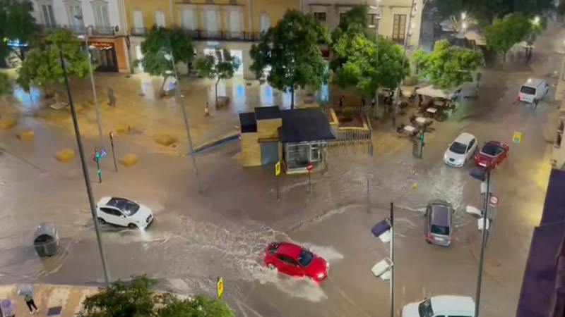 Almeria province hit by heavy rain and hailstones