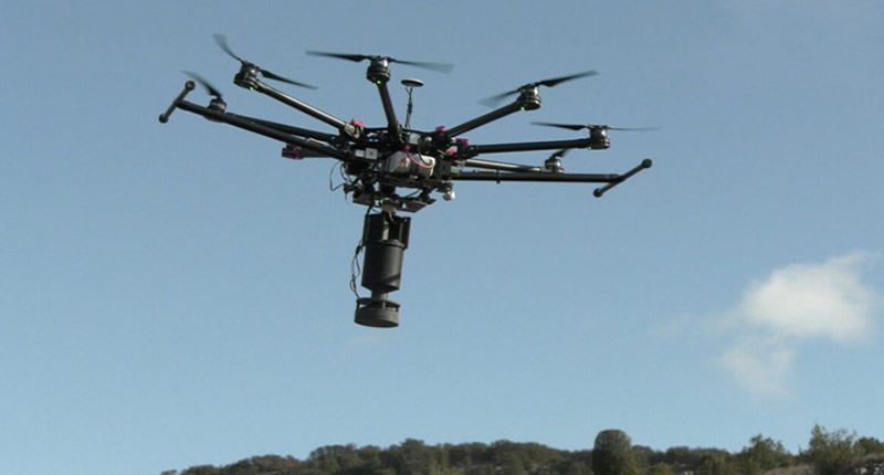 Drones carrying out reforestation projects in Spain