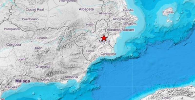 Earthquake of 3.6 magnitude shakes the Murcia region
