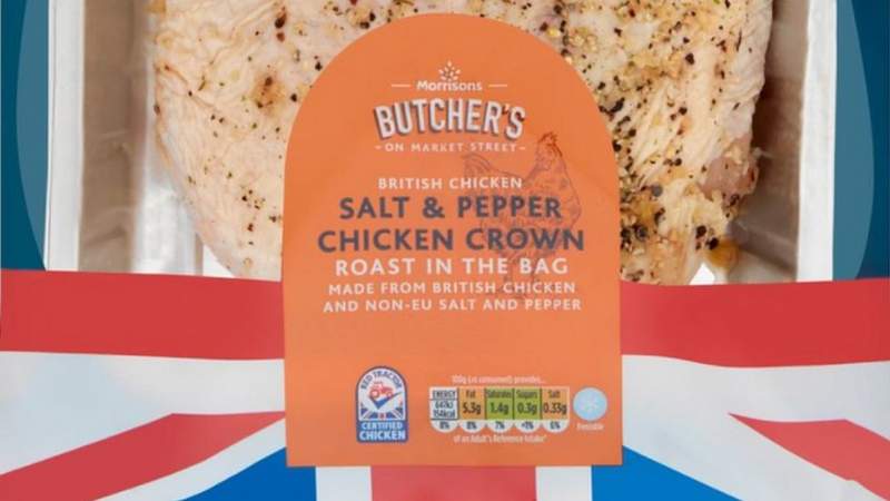 Morrisons provoke anger with “non-EU salt and pepper” chicken label