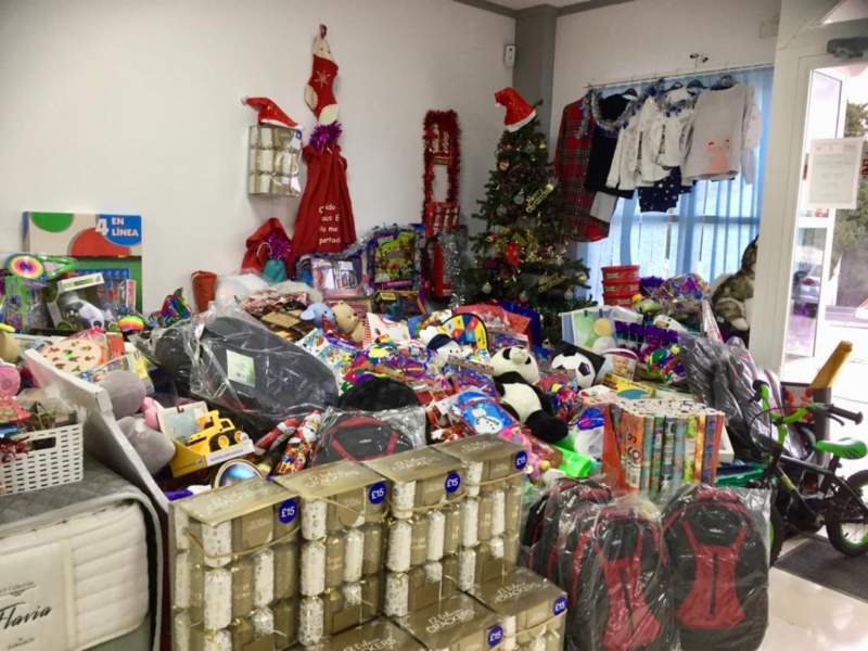 Christmas Bag donations in Calpe