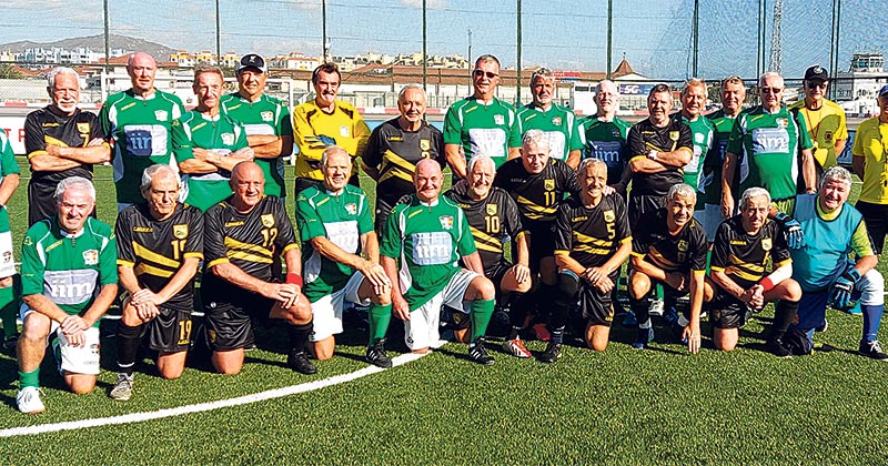 VISIT TO GIBRALTAR: The teams played friendly matches.