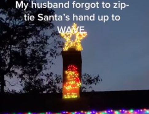 Mum mortified after husband accidentally makes her Christmas lights X-rated