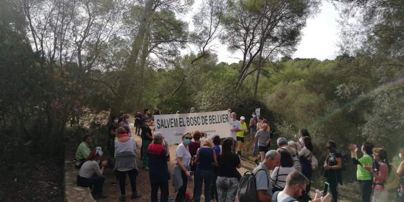 Demonstration at Bellver Forest