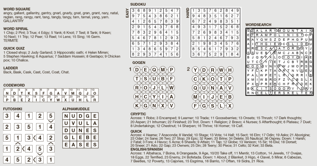Puzzle Solutions Edition 1897