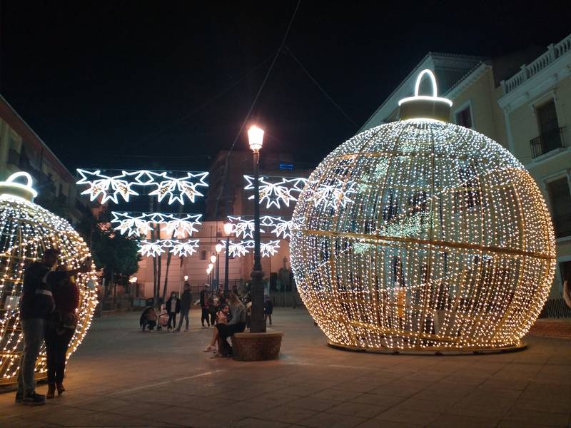 Christmas lights in Motril
