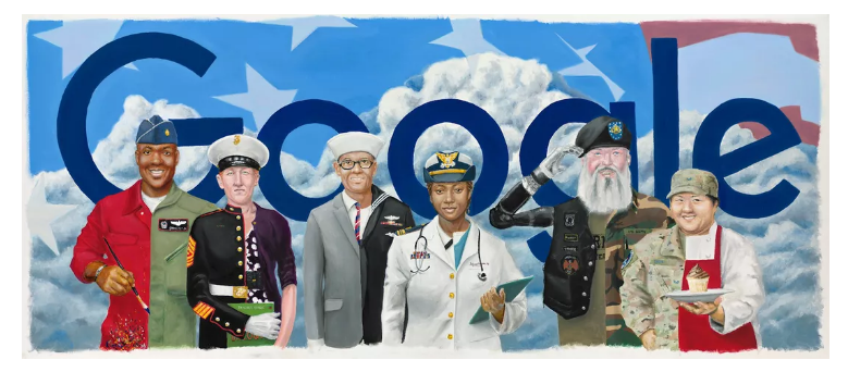 Google's Veterans Day Doodle highlights unity diversity