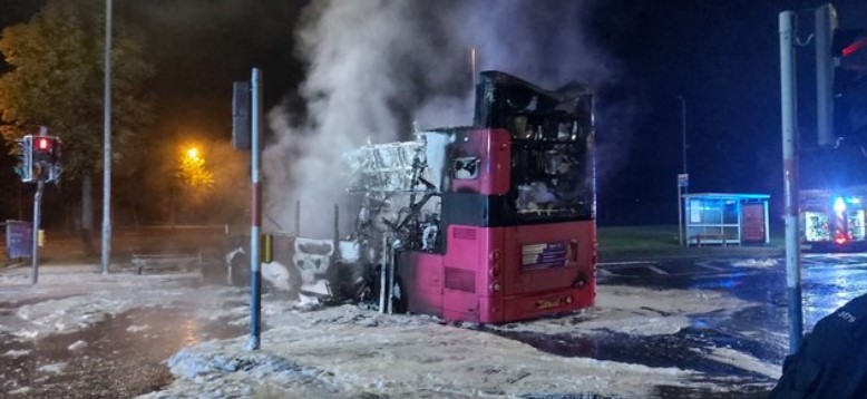 Bus hi-jacked and set alight in Northern Ireland