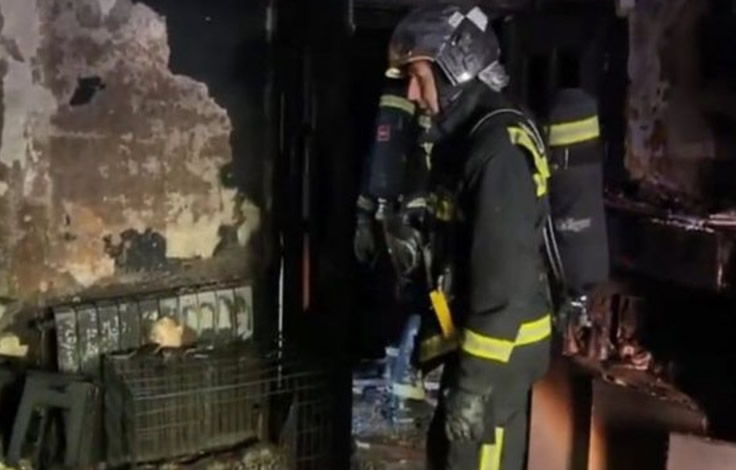 Nine residents rescued after smoke poisoning in Madrid blaze