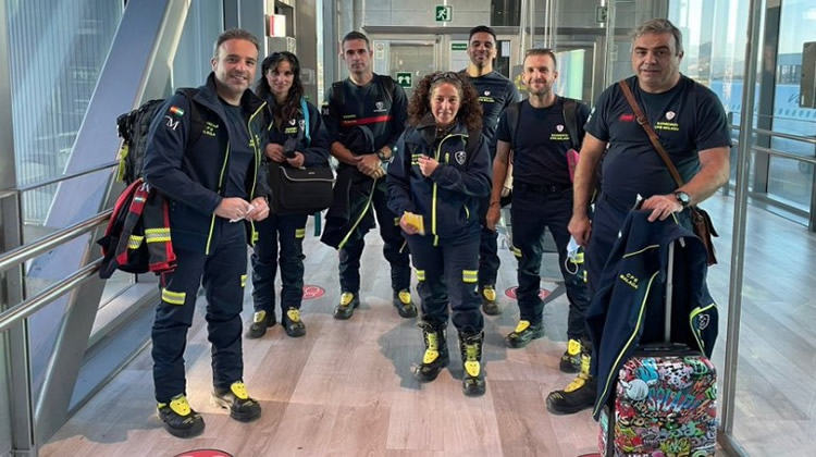 Malaga firefighters heading to La Palma