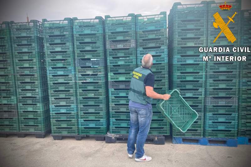 Five hundred stolen vegetable crates tracked down in Pechina