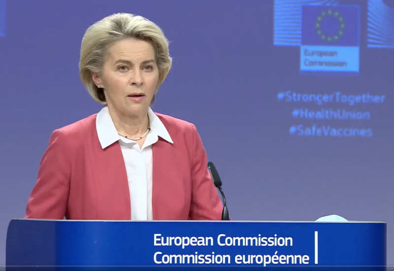 EU Commission President Ursula von der Leyen pushing for mandatory vaccinations across the entire European Union