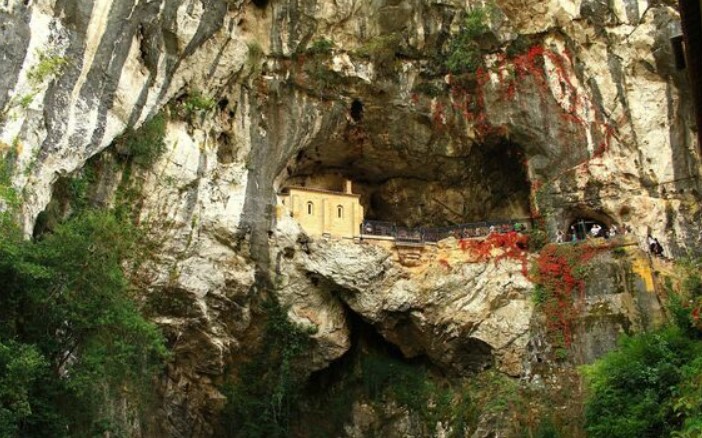The stunning Christian shrine inside a holy cave in Spain