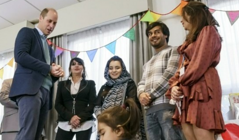 Prince William tells refugees “you couldn't be more welcome” in Britain