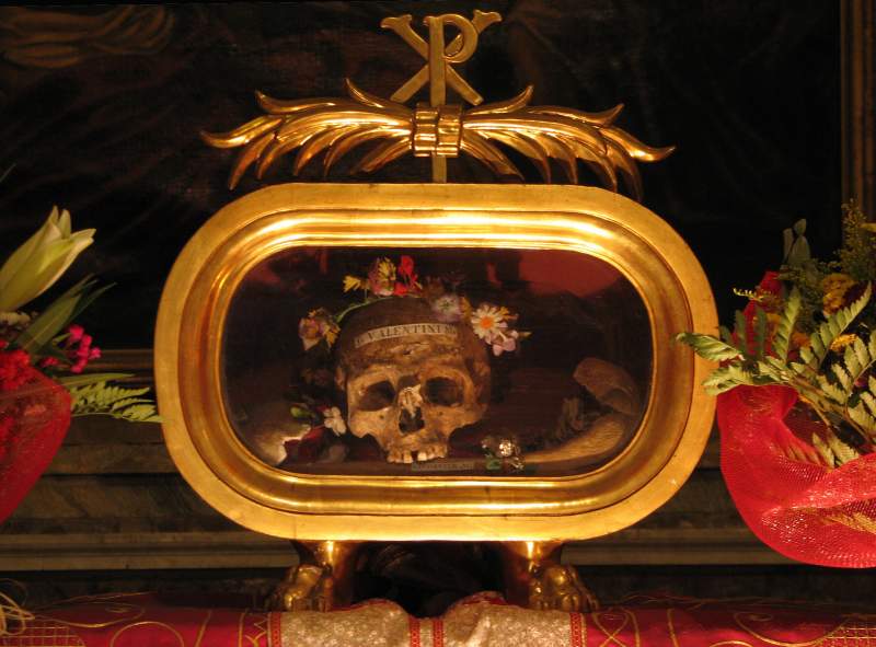 St Valentine’s remains are still in Rome