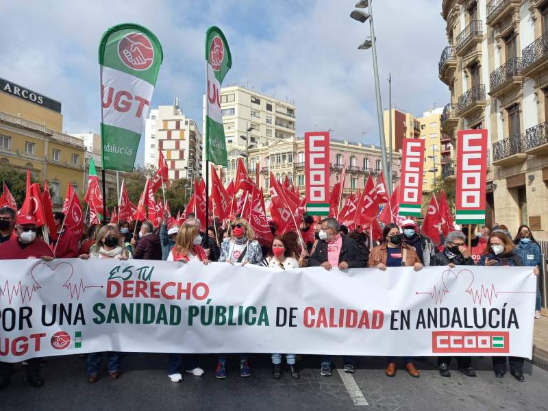 Almeria City demo calls for better healthcare