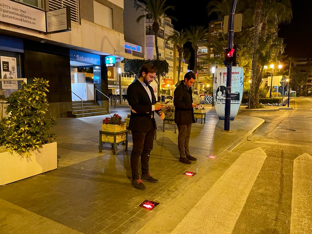 Smart way for pedestrians to cross in Torrevieja