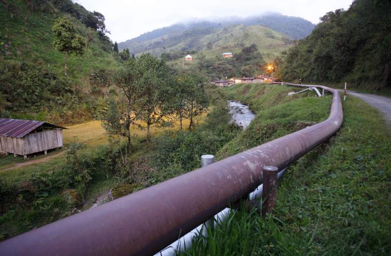 Pipeline bursts spewing crude oil into Amazon rainforest, OCP, Cayambe-Coca National Park, CONAIE, SOTE , Greenpeace