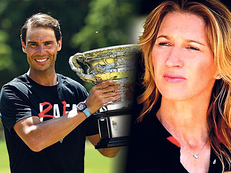 Can Nadal be caught by Djokovic and can either catch Steffi Graf?