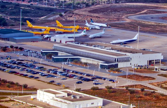 Castellon airport becomes a car park for a Ukrainian airline fleet