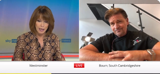 Steven was interviewed by Kay Burley