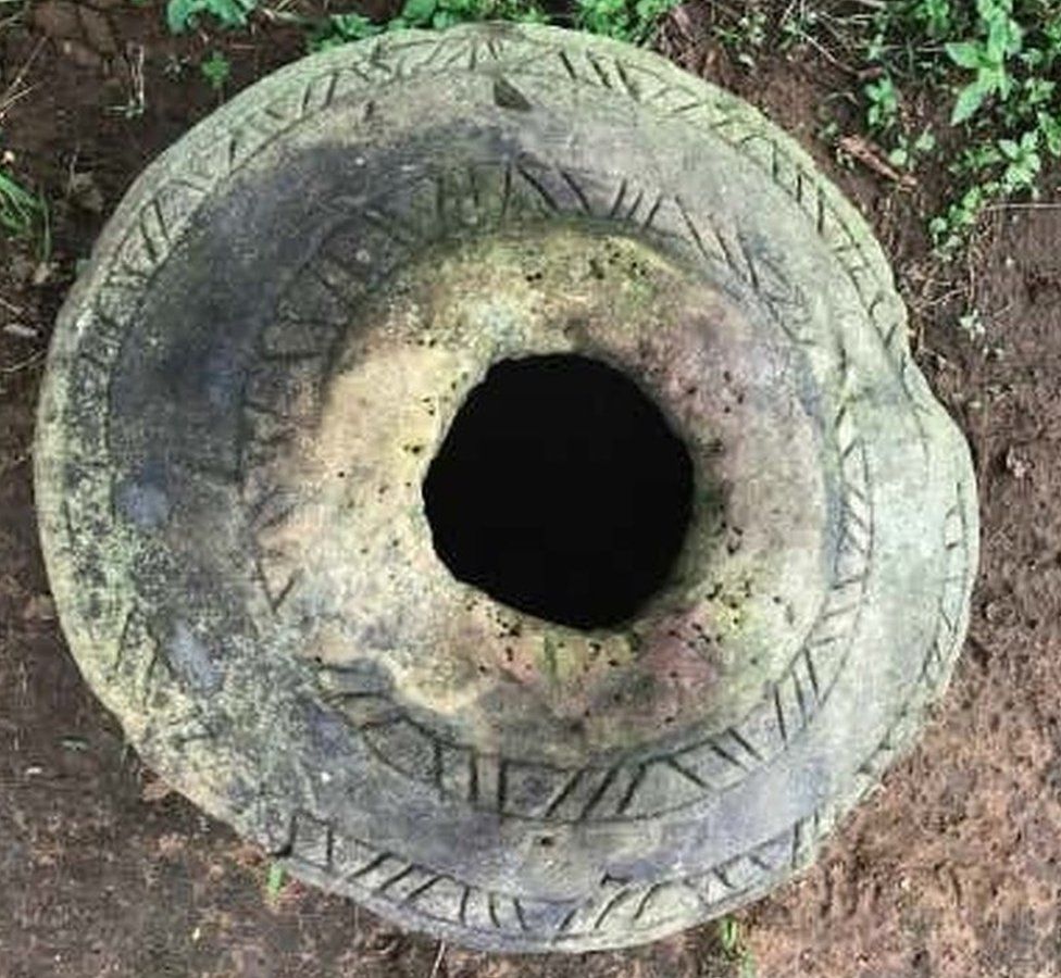 Mysterious giant stone jars discovered in India
