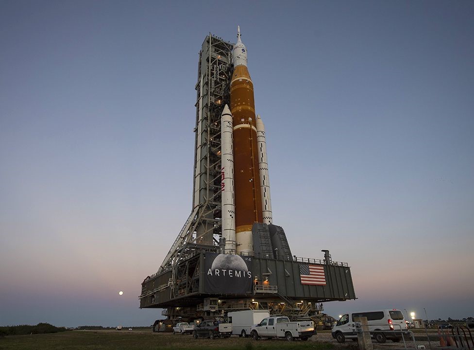 NASA's giant new SLS Moon rocket debuts