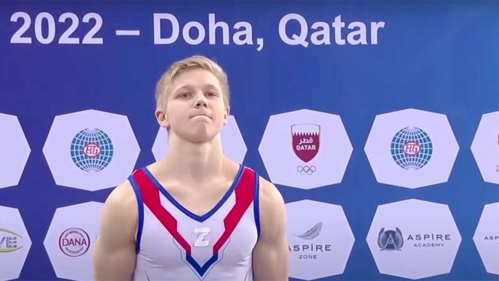 Gymnast who displays Russian invasion symbol to be disciplined, FIG, Doha