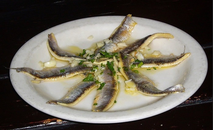 Malaga beach bars importing anchovies from Morocco and Portugal