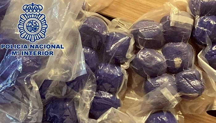 Malaga cops seize 56 kilos of hashish from a motorhome bound for Italy