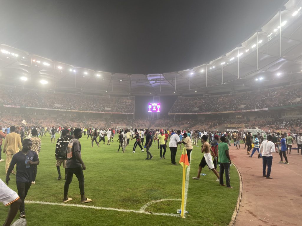 BREAKING: Football fan riot in Nigeria reportedly causes death of Fifa doctor