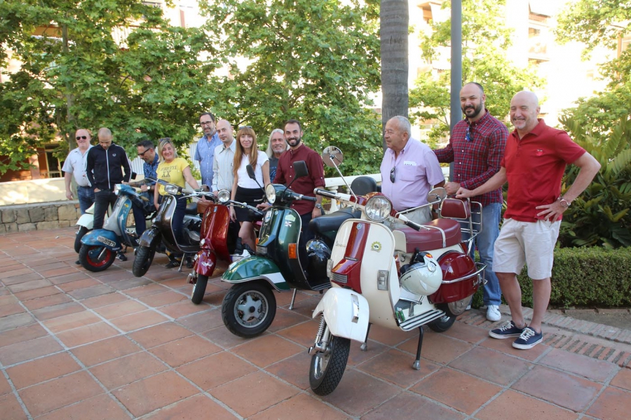 Some of the scooters and their riders from Marbella 2019