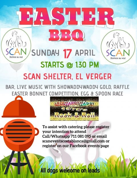 S.C.A.N. Easter BBQ Sunday April 17th