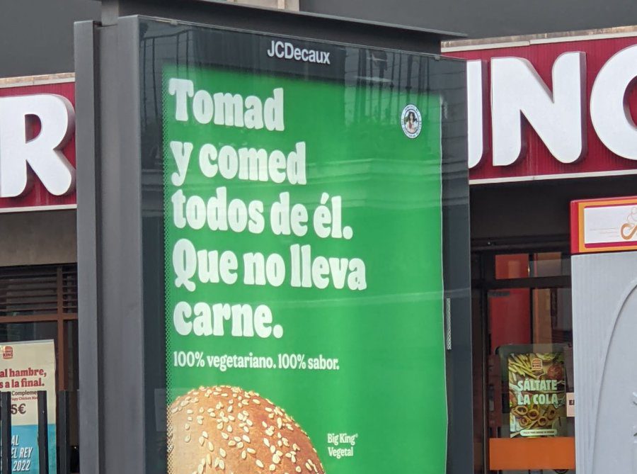 Burger King criticado en España por utilizar citas bíblicas para promocionar la hamburguesa vegetariana en Semana Santa